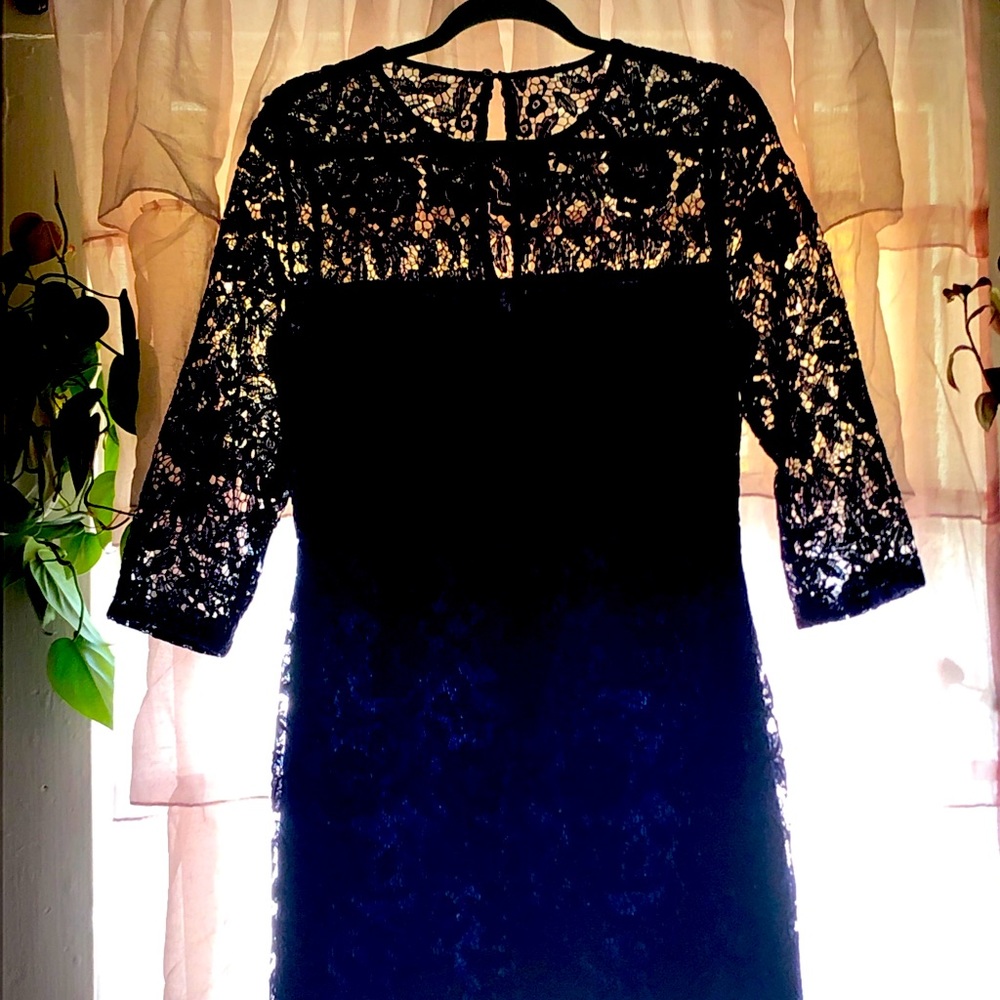 J Crew navy blue lace formal dress size 10